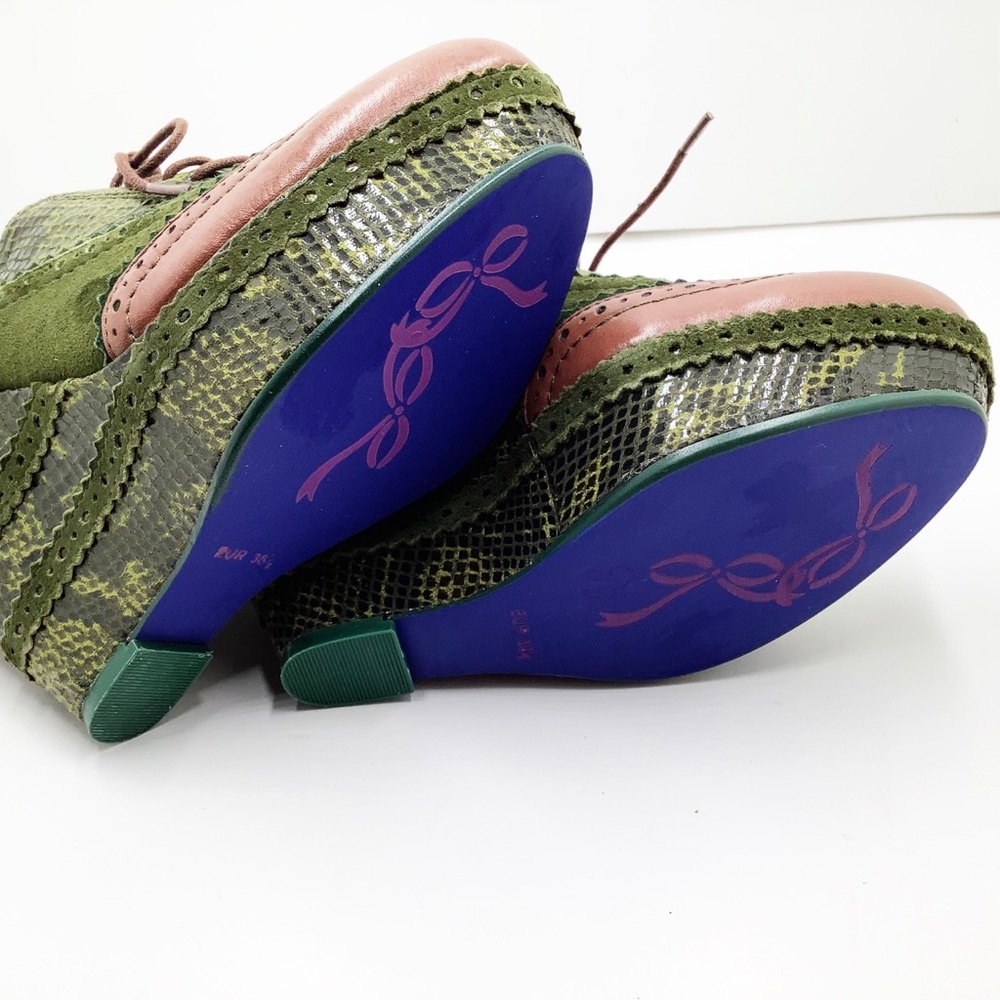 🆕{Poetic Licence} Wild Safari Oxford Wedge - Picture 14 of 16